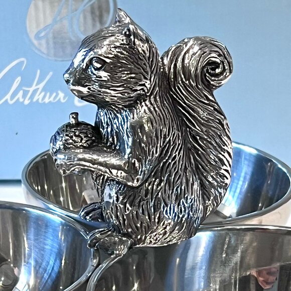 Arthur Court Squirrel 3 Bowl Nut/Snacks/Candy -Aluminum Hand Polished - NIB - Picture 8 of 9